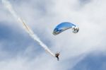 Powered Hang Glider At Shoreham Airshow Stock Photo