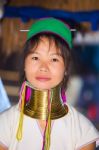 Karen Tribal Woman From Padaung Long Neck Hill Tribe Village Stock Photo