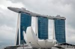 View Of The Sands Skypark Hotel In Singapore Stock Photo