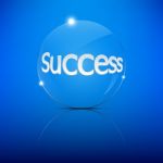 Success Focus Convex Len Stock Photo