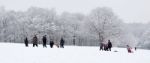 Winter Scene In East Grinstead Stock Photo