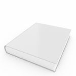 3d Blank Book Cover White Background Stock Photo