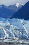 Mountain And Glacier Stock Photo