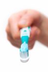 Toothbrush With Toothpaste Stock Photo