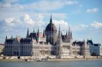 Hungarian Parliament Building In Budapest Stock Photo