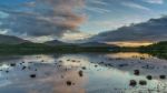 Loch Morlich At Sunset Stock Photo