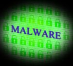 Internet Malware Means World Wide Web And Attack Stock Photo