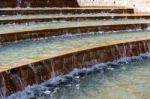 Water Feature In Alnwick Castle Gardens Stock Photo