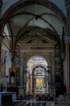 Interior View Of Verona Cathedral Stock Photo