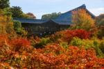 People Visit Tofuku-ji Temple Stock Photo