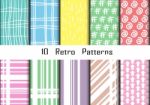 Retro Patterns Collection  For Making Wallpapers Stock Photo