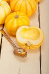 Fresh Yellow Pumpkin Stock Photo