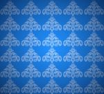 Shape Pattern On A Blue Background Stock Photo