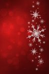 Red Snowflake background Stock Photo