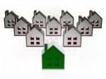 House Symbols Meaning Real Estate For Sale Stock Photo