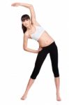 Woman Doing Exercise Stock Photo