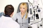 Patient At Medical Attendance Stock Photo