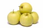 Bunch Of Yellow Apples Stock Photo