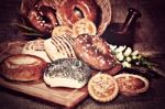 Assortment Of Bakery Products Stock Photo