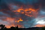 Sunset At Wanaka Stock Photo