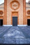 Church     The Vergiate  Closed Brick Tower   Italy  Lombardy Stock Photo