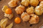 Cape Gooseberry Physalis Fruit Ground Cherry Organic Food Vegetable Stock Photo