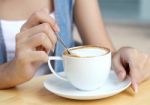 Woman And Coffee Stock Photo