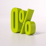 Percentage Sign, 0 Percent Stock Photo