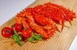 King Crab, Food Crab Of Legs, Alaska Food Stock Photo