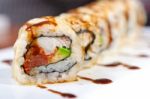 Fresh Sushi Choice Combination Assortment Selection Stock Photo