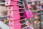 Seoul - March 28 : Love Padlocks At N Seoul Tower Or Locks Of Love Is A Custom In Some Cultures Which Symbolize Their Love Will Be Locked Forever At Seoul Tower On March 28,2015 In Seoul,korea Stock Photo