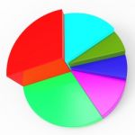 Pie Chart Represents Business Graph And Diagram Stock Photo