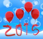 Twenty Fifteen Shows Happy New Year And 2015 Stock Photo