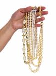 Pearl Necklace Stock Photo