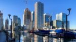 Skyline Docklands London Stock Photo