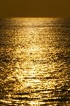 Water Surface Gold Stock Photo