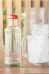 Drinking Water And Iced Glass Stock Photo