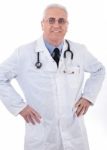 Smiling Medical Doctor With Stethoscope Stock Photo