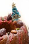 Christmas Cake Stock Photo