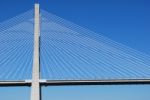 Vasco Da Gama Bridge Over River Tagus In Lisbon Stock Photo