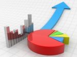 3d Business Graph Stock Photo