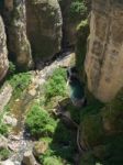 Ronda, Andalucia/spain - May 8 : View Of The Gorge At Ronda Anda Stock Photo