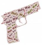 Holy War Represents Military Action And Battle Stock Photo