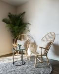 Wood Chair In Living Room Stock Photo