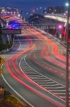 Gateway Bridge Motorway In Brisbane Stock Photo