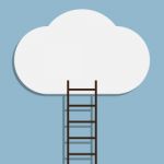 Ladder To Cloud Stock Photo