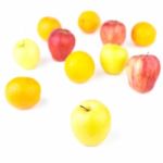 Yellow Apple And Fruit Mix Stock Photo