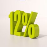 Percentage Sign, 12 Percent Stock Photo