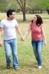 Couple Walking Stock Photo