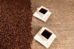 Coffee Beans Background Stock Photo